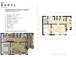 Prodej rodinného domu, Volary, Finské domky, 61 m2