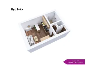 Pronájem bytu 1+kk, Olomouc - Nová Ulice, Balcárkova, 25 m2