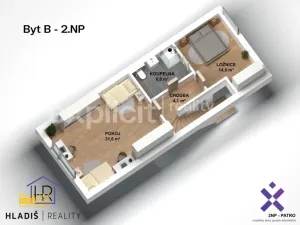 Prodej bytu 4+kk, Dolní Němčí, Polní, 98 m2