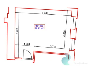 Pronájem kanceláře, Praha, Opletalova, 28 m2