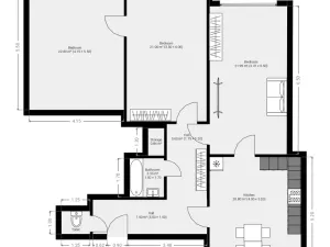 Pronájem bytu 3+1, Praha - Smíchov, Plzeňská, 96 m2