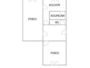 Prodej bytu 2+1, Bukovany, 48 m2