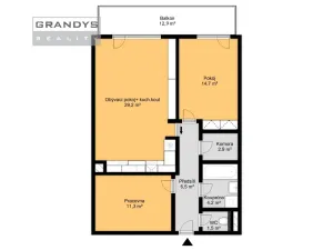 Prodej bytu 3+kk, Praha - Záběhlice, Na Slatince, 70 m2