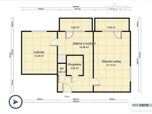 Pronájem bytu 2+1, Olomouc, Lužická, 56 m2