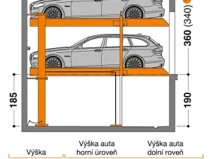 Prodej garážového stání, Brno, Křepelčí, 12 m2