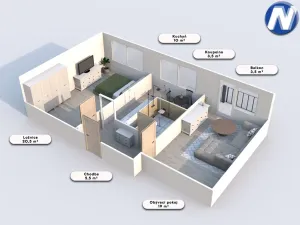 Pronájem bytu 2+1, Prachatice, Pivovarská, 62 m2