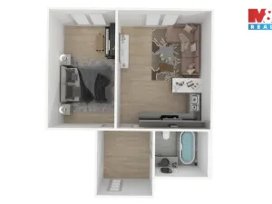 Prodej bytu 2+kk, Praha - Modřany, Zlochova, 49 m2