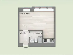 Pronájem bytu 1+kk, Brandýs nad Labem-Stará Boleslav, Ivana Olbrachta, 34 m2