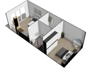 Pronájem bytu 2+kk, Brno, Kuklenská, 49 m2