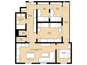 Prodej bytu 3+kk, Milevsko, 79 m2