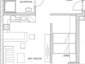 Prodej bytu 1+kk, Zlín, Lešetín I, 47 m2