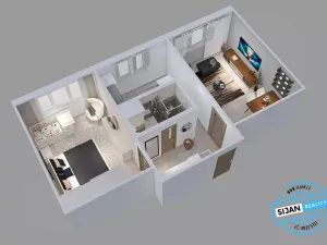 Prodej bytu 2+1, Ostrava, Jiskřiček, 55 m2