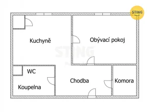 Pronájem bytu 1+1, Opava, 17. listopadu, 38 m2