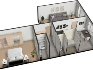 Prodej bytu 2+1, Písek - Budějovické Předměstí, třída Přátelství, 60 m2