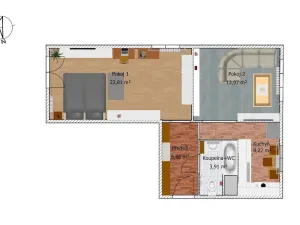 Pronájem bytu 2+1, Most, Jaroslava Vrchlického, 55 m2