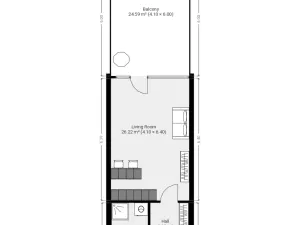 Pronájem bytu 1+kk, Praha - Záběhlice, Na Slatince, 39 m2
