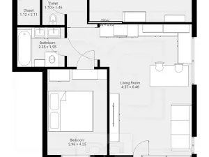 Pronájem bytu 3+kk, Praha - Velká Chuchle, Mrkosova, 70 m2