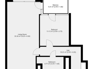 Pronájem bytu 2+kk, Praha - Smíchov, Nádražní, 64 m2