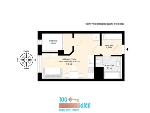 Prodej bytu 1+1, Praha - Modřany, Vorařská, 37 m2