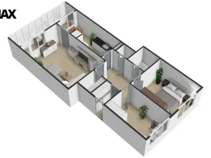 Prodej bytu 3+1, Jesenice, V Lázních, 72 m2