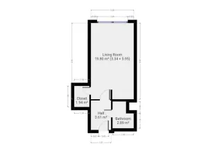 Pronájem bytu 1+kk, Praha - Hlubočepy, Voskovcova, 29 m2