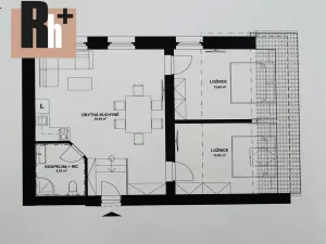 Prodej bytu 2+kk, Horní Lhota, 63 m2