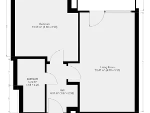 Pronájem bytu 2+kk, Praha - Modřany, Kolmanova, 46 m2