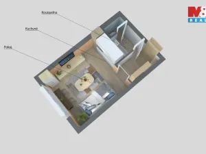 Prodej bytu 1+kk, Děčín - Děčín III-Staré Město, Litoměřická, 19 m2