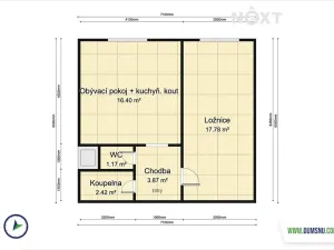 Prodej bytu 2+kk, Zábřeh, Na Nové, 43 m2