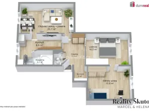 Prodej bytu 3+1, Ústí nad Labem - Krásné Březno, U Pivovarské zahrady, 81 m2