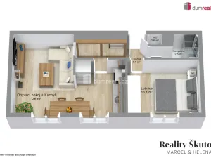 Prodej bytu 2+1, Ústí nad Labem - Střekov, Střekovské nábřeží, 52 m2