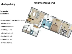 Prodej chalupy, Lány, 104 m2