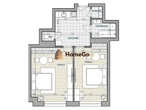 Pronájem bytu 2+1, Praha - Nusle, Lounských, 60 m2