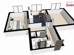 Pronájem bytu 2+1, Nové Město na Moravě, Budovatelů, 58 m2