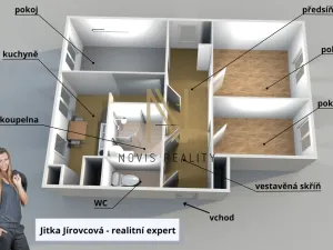 Pronájem bytu 3+1, Domažlice, Dvořákova, 65 m2