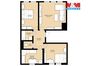 Prodej bytu 3+1, Mirotice, Za Sady, 70 m2