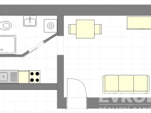 Pronájem bytu 1+1, Vševily, 30 m2