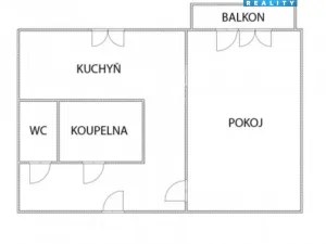Prodej bytu 1+1, Orlová - Lutyně, Masarykova třída, 42 m2