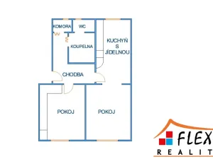 Pronájem bytu 2+1, Ostrava, Gerasimovova, 53 m2