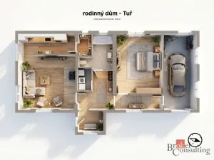 Prodej rodinného domu, Tuř, 88 m2