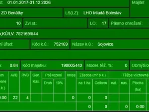 Prodej podílu lesa, Sojovice, 6719 m2