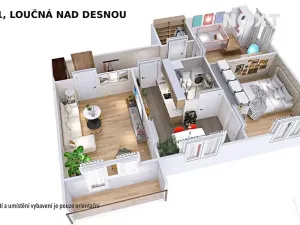 Prodej bytu 3+1, Loučná nad Desnou, 74 m2