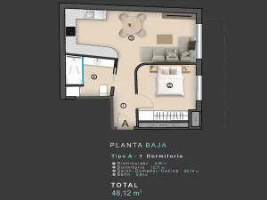 Prodej bytu 2+kk, Torrevieja, Španělsko, 48 m2