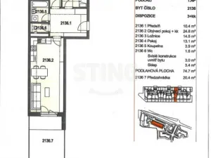 Prodej bytu 3+kk, Praha, Škrábkových, 75 m2
