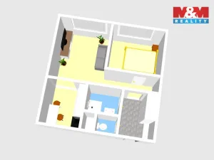 Pronájem bytu 2+kk, Čáslav - Čáslav-Nové Město, R. Těsnohlídka, 36 m2