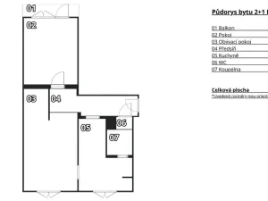 Prodej bytu 2+1, Boskovice, Bílkova, 58 m2