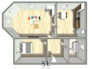 Prodej bytu 2+1, Polevsko, 70 m2