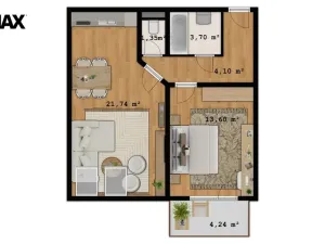 Prodej bytu 2+kk, Hradec Králové - Kukleny, Pardubická, 51 m2