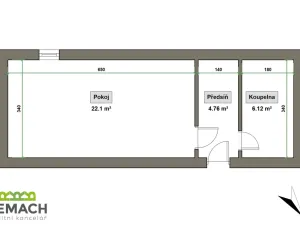 Pronájem bytu 1+kk, Uherské Hradiště, Prostřední, 33 m2