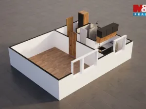 Pronájem bytu 1+1, Liberec - Liberec VI-Rochlice, Pazderkova, 35 m2